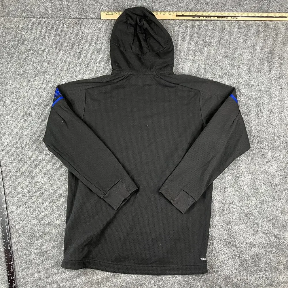 Adidas Hoodie Mens Size L Black BC Logo Pullover Lightweight Athletic Sportswear